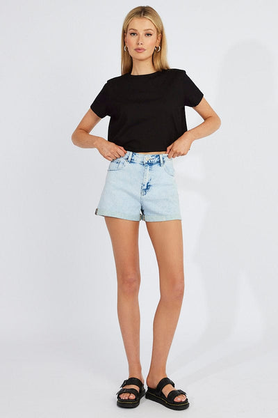 Women's Regular wear Crop Tee