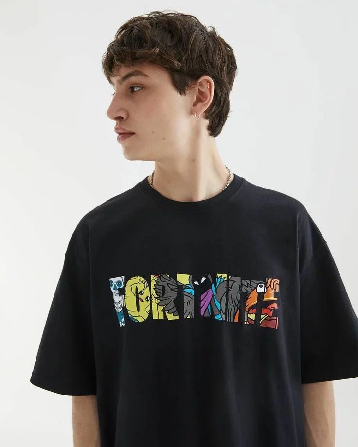 Men's Fortnite Printed DropShoulder Tee