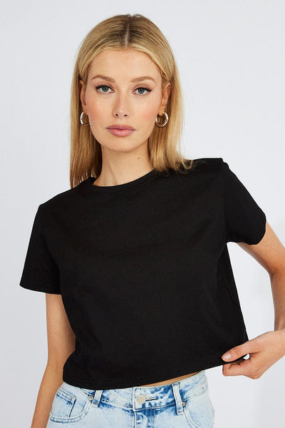 Women's Regular wear Crop Tee