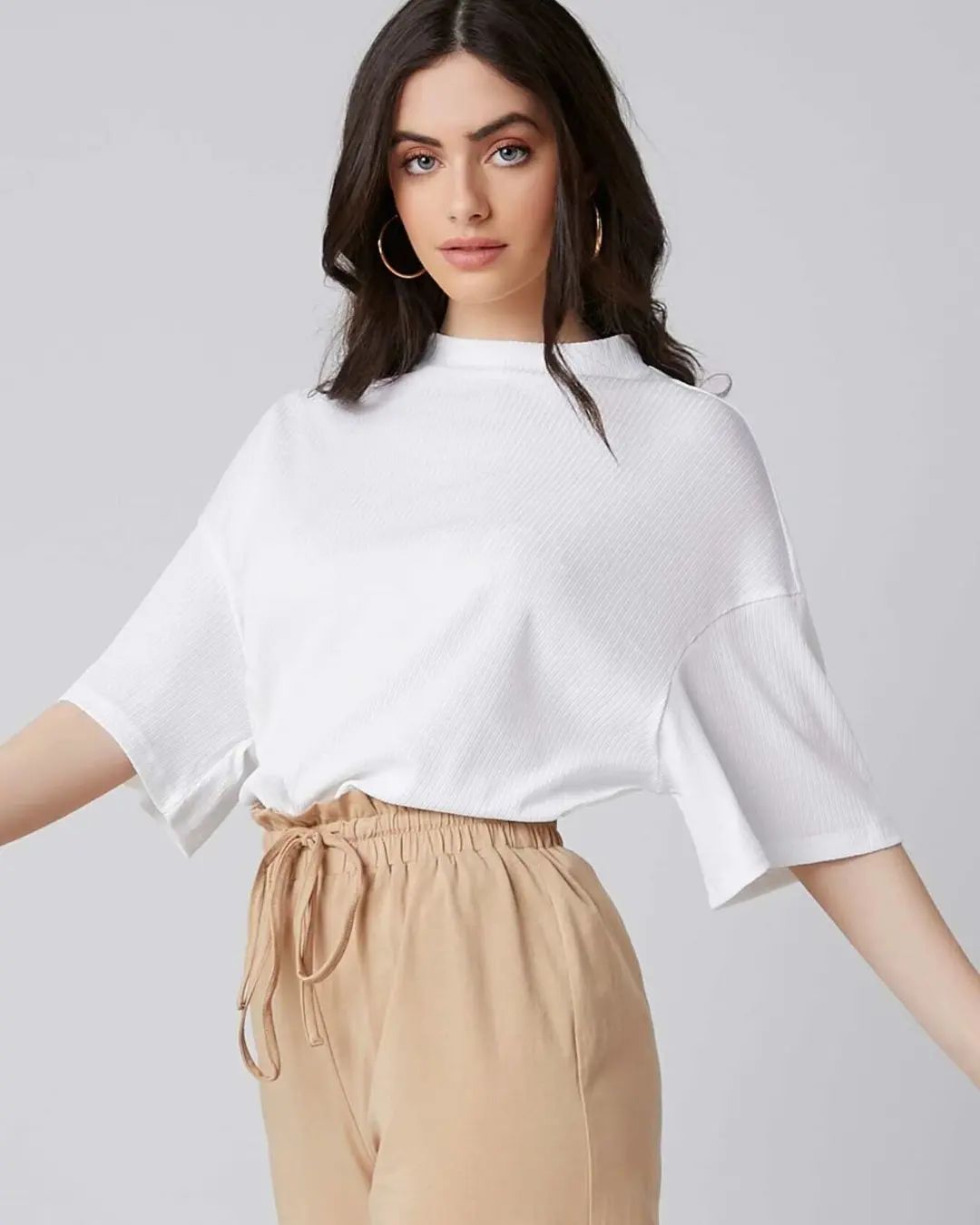 Women's Casual Look Drop Shoulder Tee