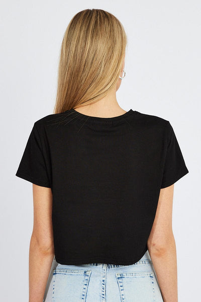 Women's Regular wear Crop Tee